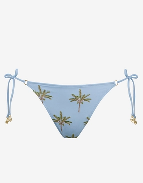 Island Souvenir Tie Side Bikini Pant - Sky Swim Womens - crochet bikinis sale