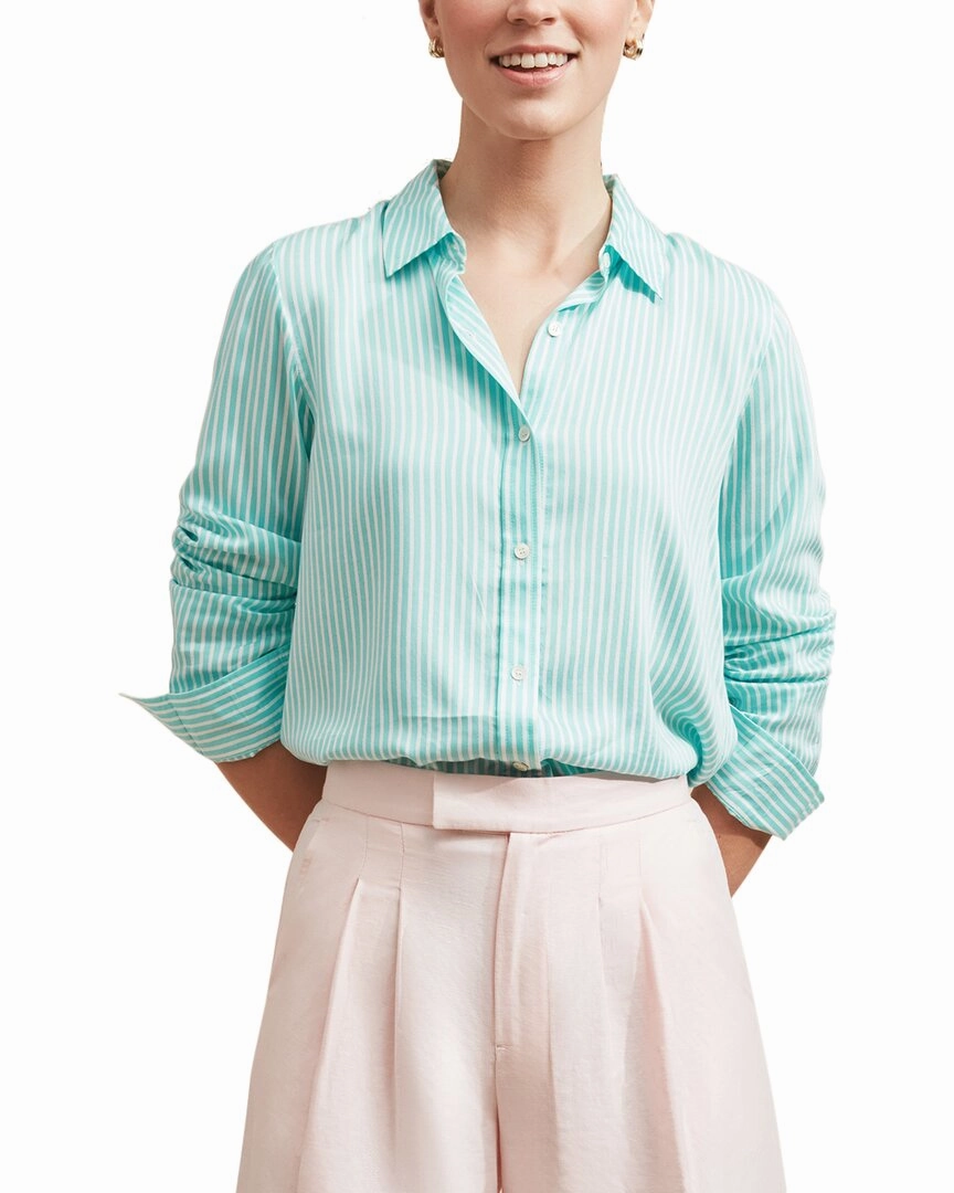 J.McLaughlin Denver Silk-Blend Blouse