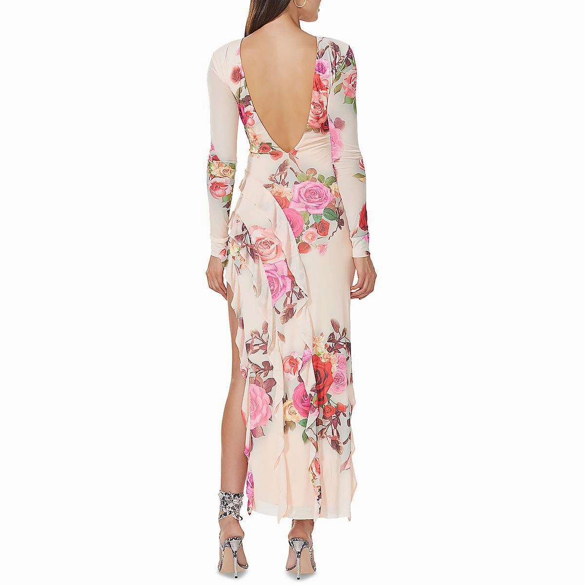 Jacie Womens Floral Hi Low Cocktail And Party Dress