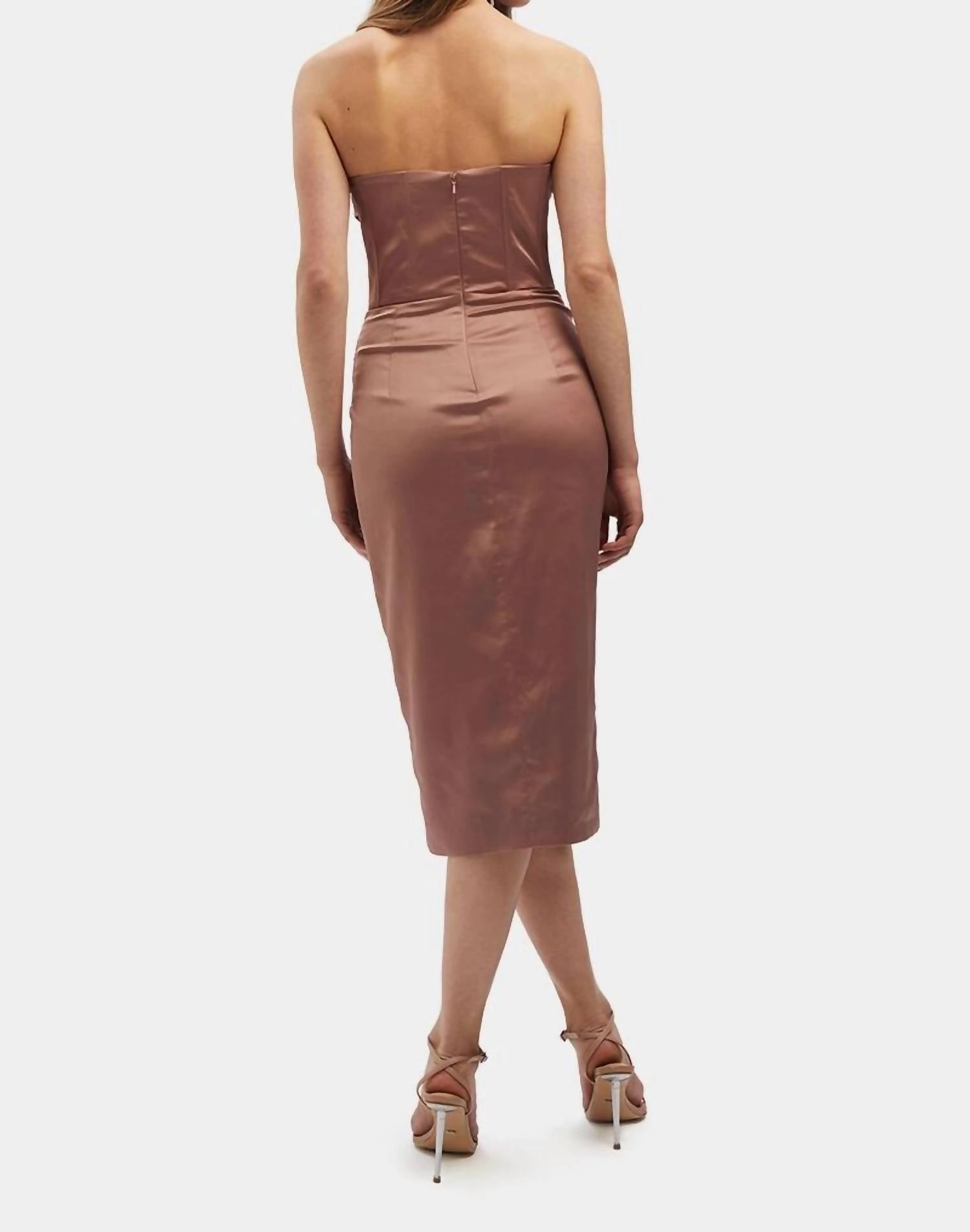 Jamila Corset Dress In Latte