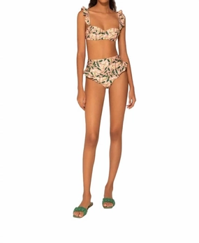 Jengibre Dos Gardenias Bikini Bottom In Pink Swim Womens - plunge bikinis sale