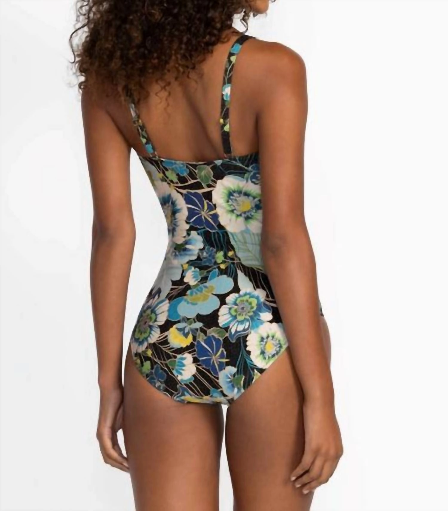 Jenn Ruched One Piece In Jenn Glittery
