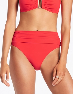 Jetset Fold Down Bikini Pant - Cherry Jets - Jets swimwear best price
