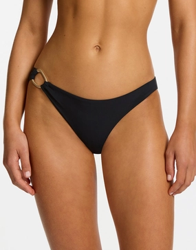 Jetset Lien Trim Hipster Bikini Pant - Black Jets - Jets swimwear best price