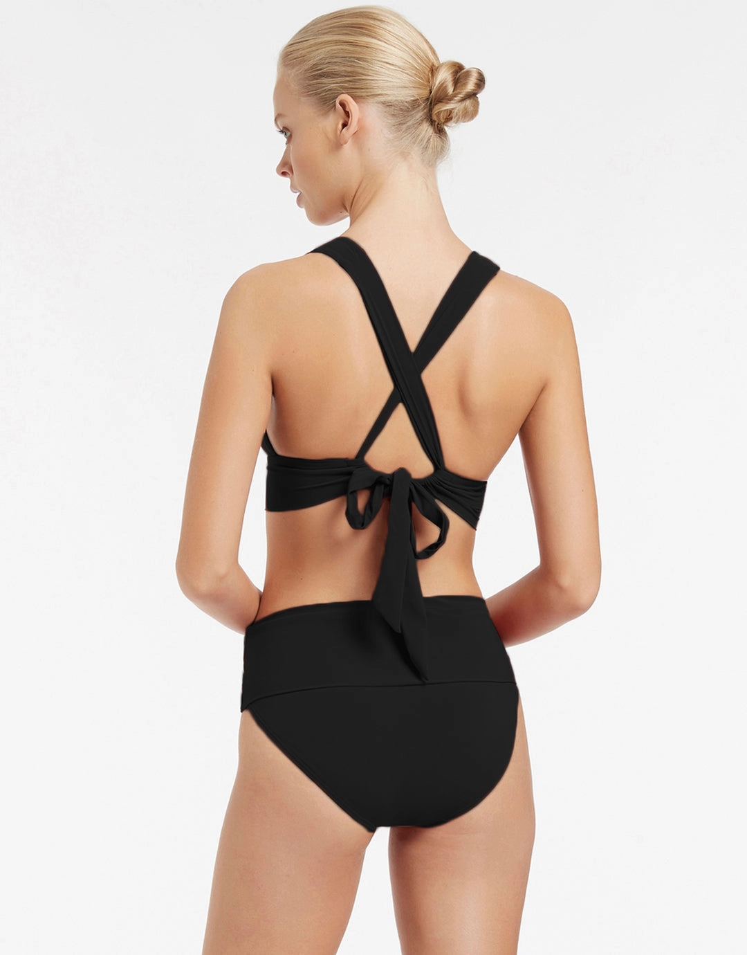 Jetset Soft Tri Bikini Top - Black