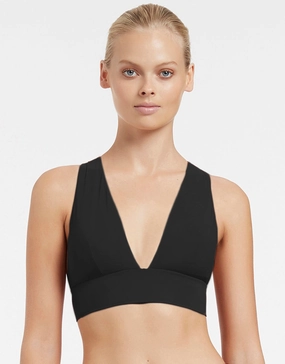 Jetset Soft Tri Bikini Top - Black Swim Womens - swimsuits outlet