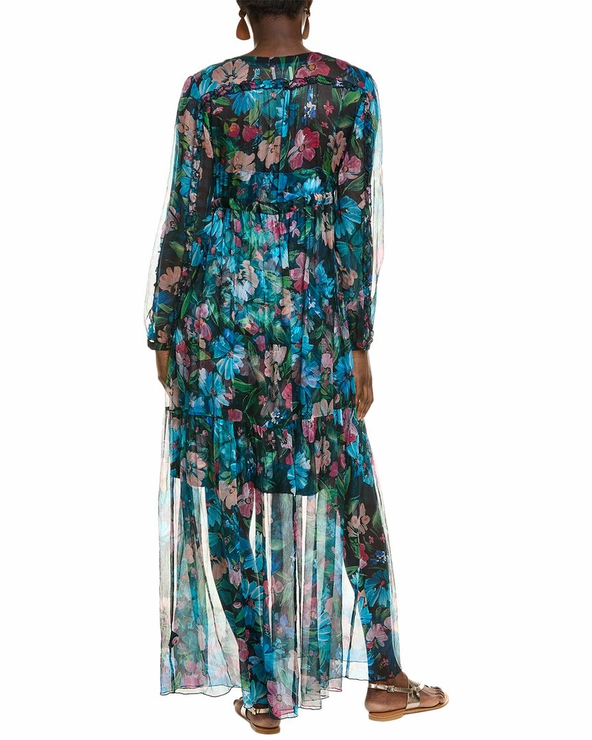 Johnny Was Mabel Silk Midi Dress