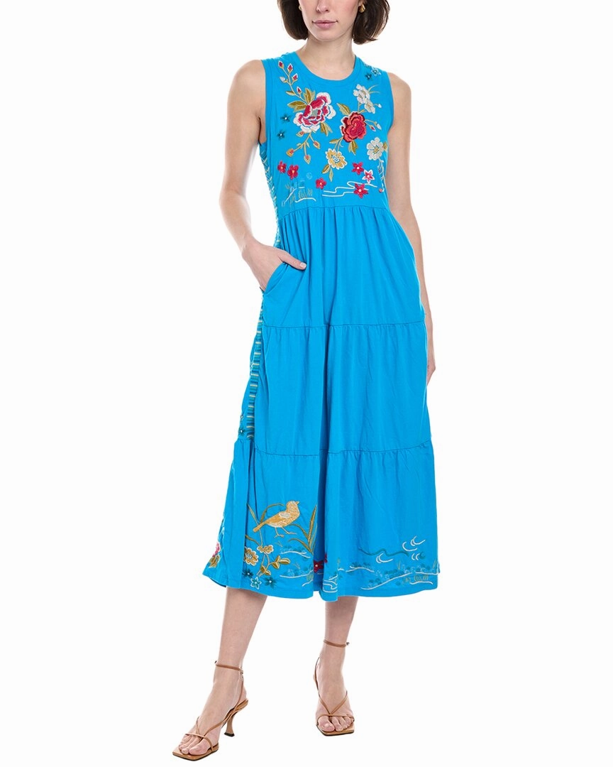 Johnny Was Tiered Tank Maxi Dress