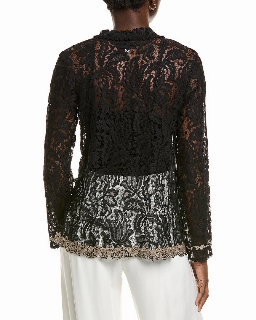 Johnny Was Veronne Lace Slip Blouse