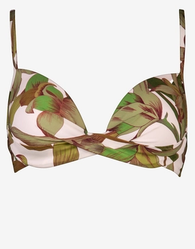 Journey Moulded Underwired Bikini Top - Cream Reed Maryan Mehlhorn - Maryan Mehlhorn dresses