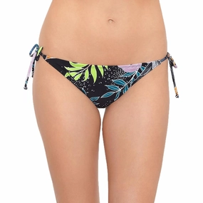 Juniors Night Life Womens Side Tie Printed Swim Bottom Separates Swim Womens - cut-out swimsuits