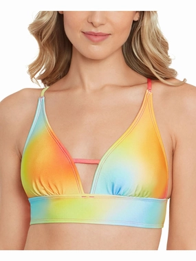 Juniors Womens Printed Banded Bikini Swim top Swim Womens - animal print bikinis