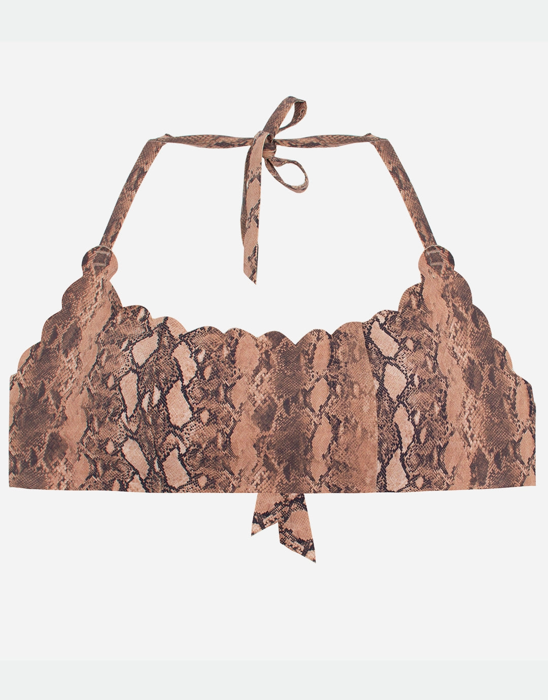 KaaReversible Seamless Wave Bikini Top - Animal