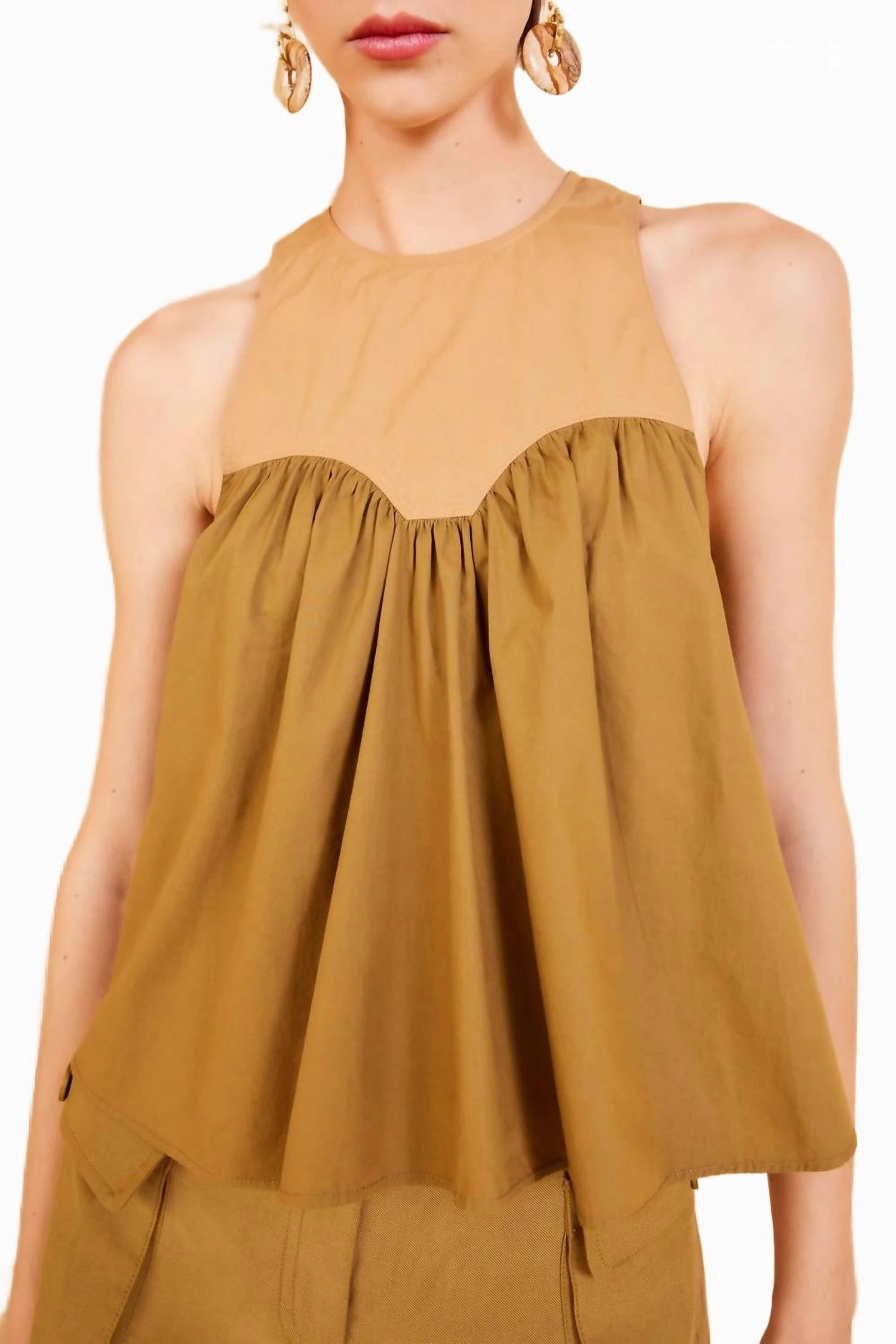 Kali Top In Sahara Colorblock