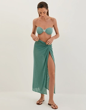 Karen Midi Skirt - Seaglass ViX Paula Hermanny - ViX swimwear outlet