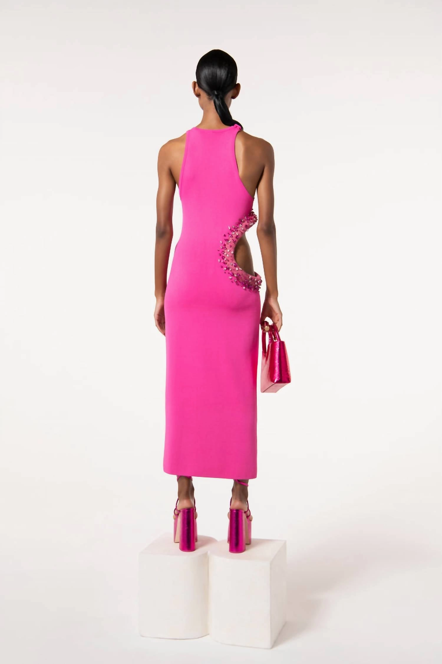 Katina Knit Dress in Qajar Rose Multi