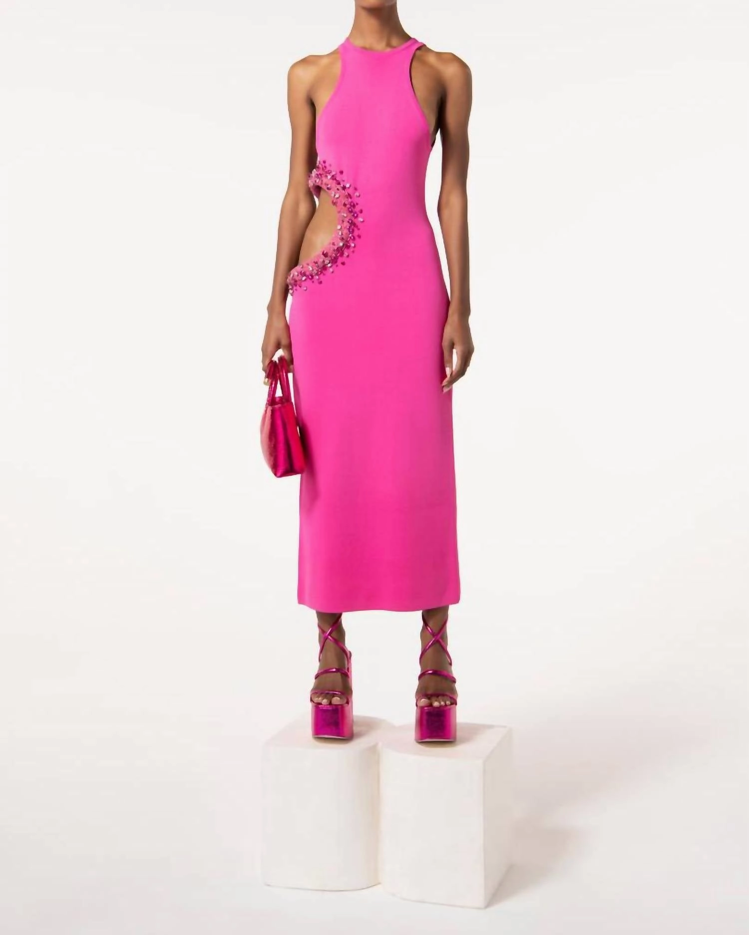Katina Knit Dress in Qajar Rose Multi