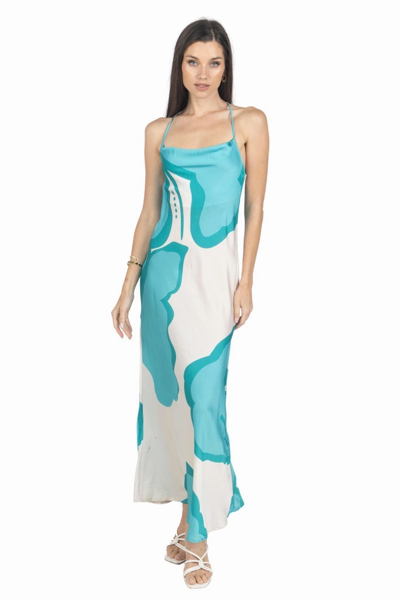 Kelly Slip Dress in Blue