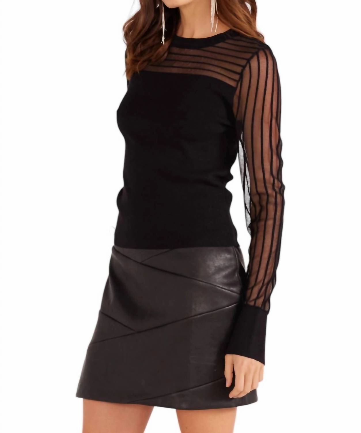 Kenzie Knit Top In Black
