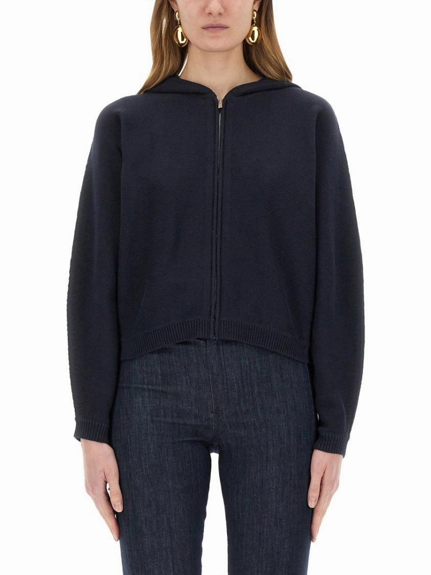 Knit Sweatshirt With Zipper
