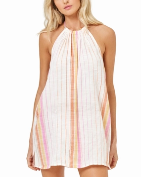 L*Space Lydia Linen-Blend Cover-Up Swim Womens - bandeau bikinis clearance