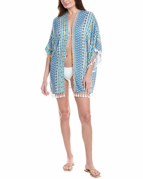 La Blanca Scarf City Kimono Swim Womens - bandeau bikinis clearance