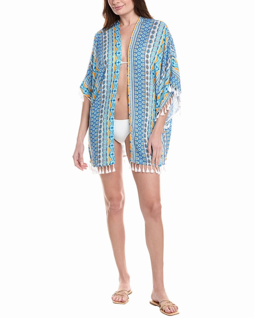 La Blanca Scarf City Kimono Swim Womens - bandeau bikinis clearance
