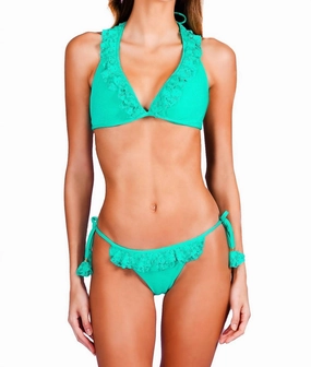 Lace Ruffle Bikini In Malachite Swim Womens - plunge bikinis sale