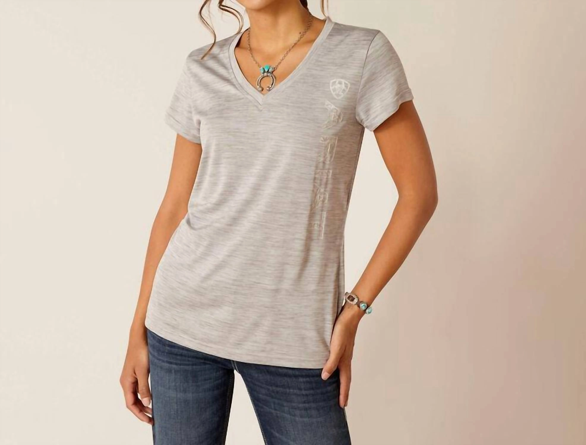 Laguna Logo Baselayer Top In Alloy