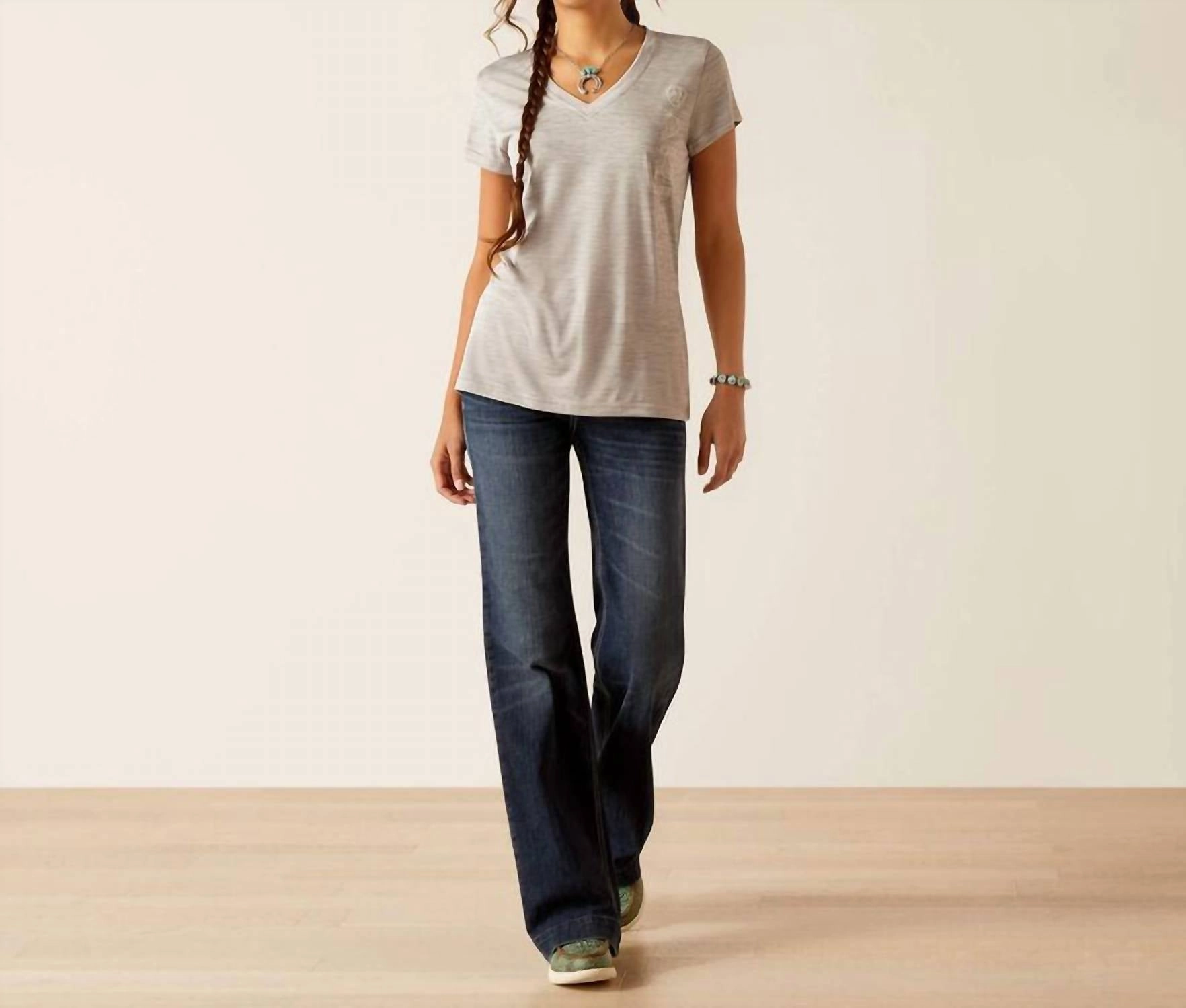 Laguna Logo Baselayer Top In Alloy