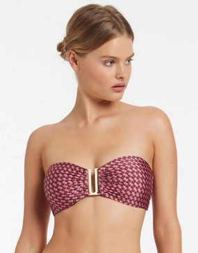 Lalita Bandeau Bikini Top - Orchid Swim Womens - one-pieces cheap