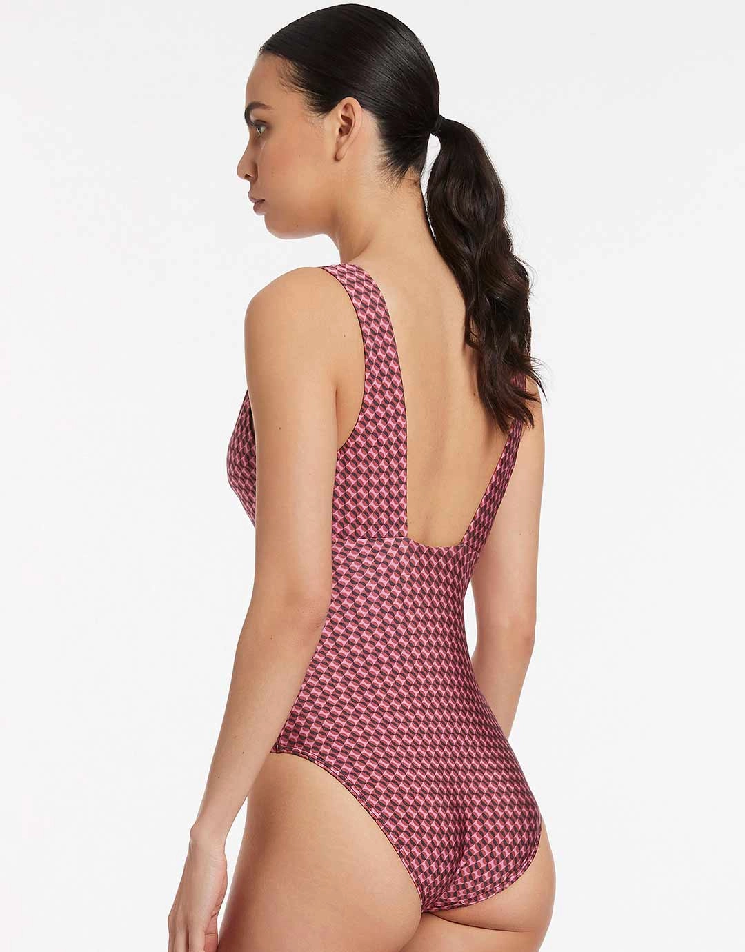 Lalita Plunge Swimsuit - Orchid