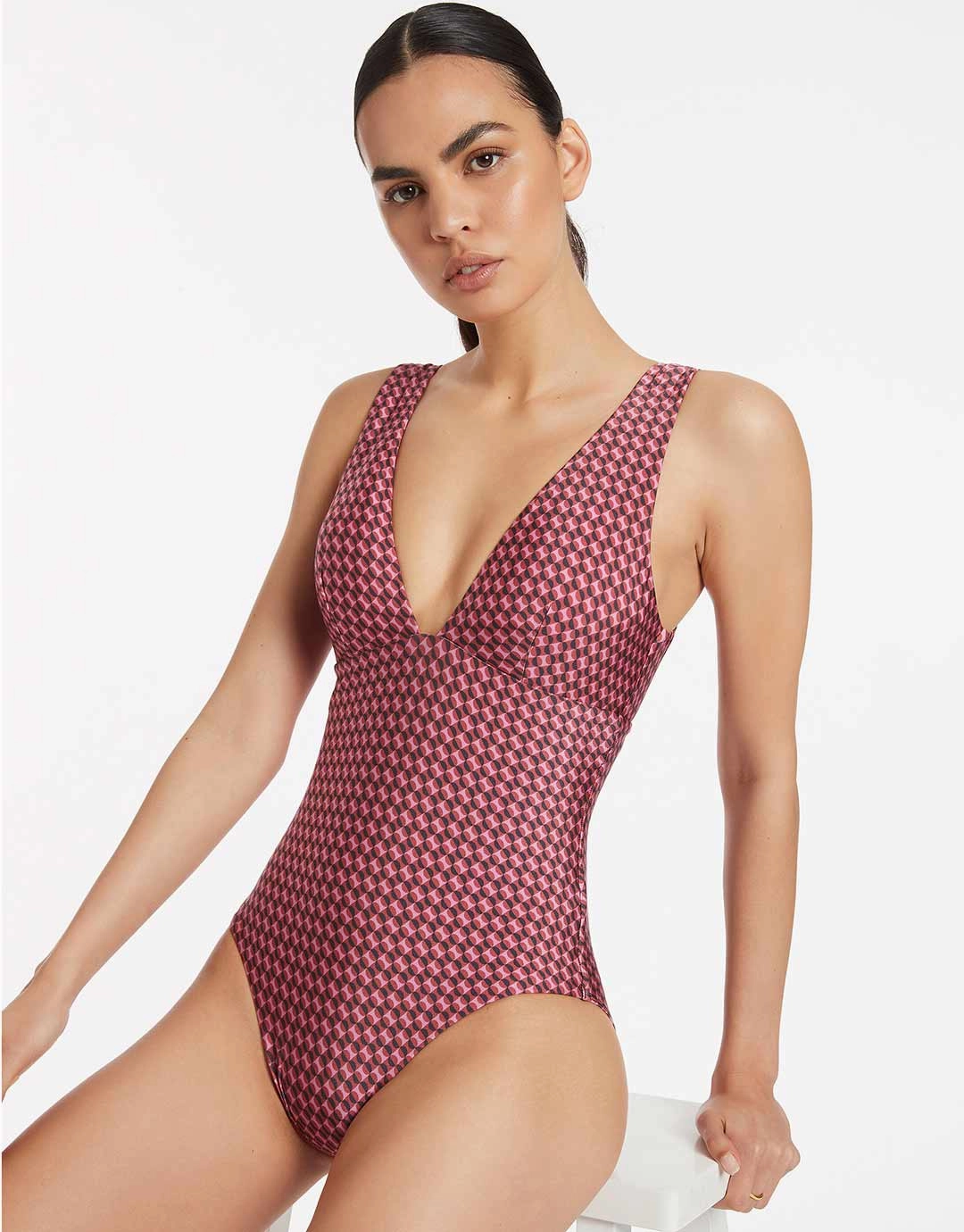 Lalita Plunge Swimsuit - Orchid Jets - Jets swimwear best price