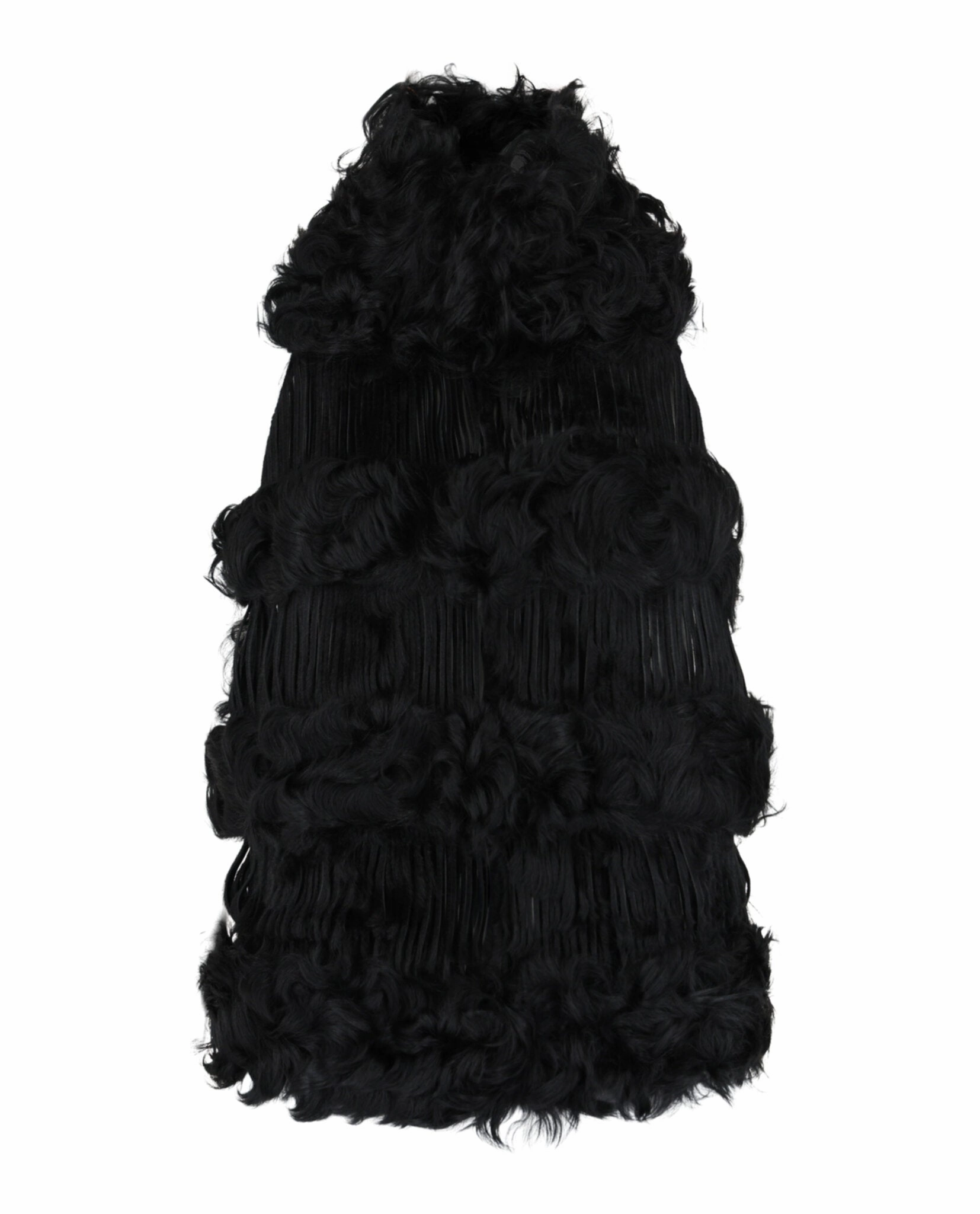 Lamb Fur Backless Top