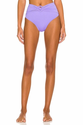 Lana Bikini Bottom In Amethyst Swim Womens - scoop neck swimsuits