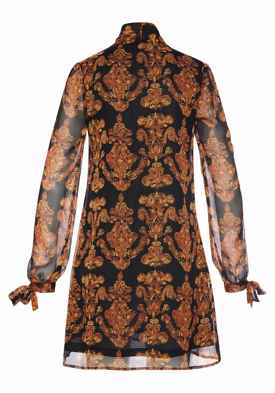 LASCANA Women's Bow Tie Cold Shoulder Dress
