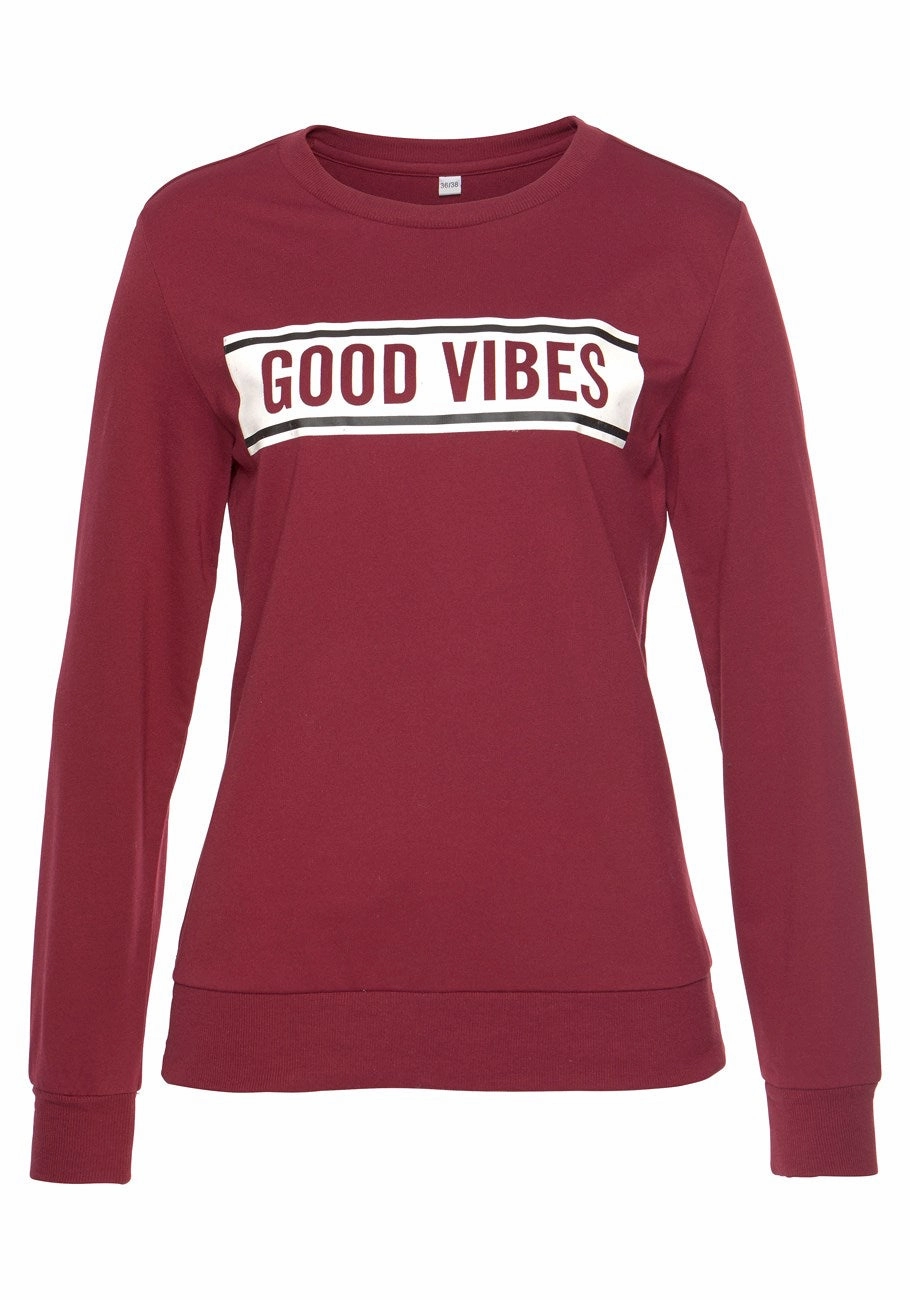 LASCANA Women's Good Vibes Sweatshirt