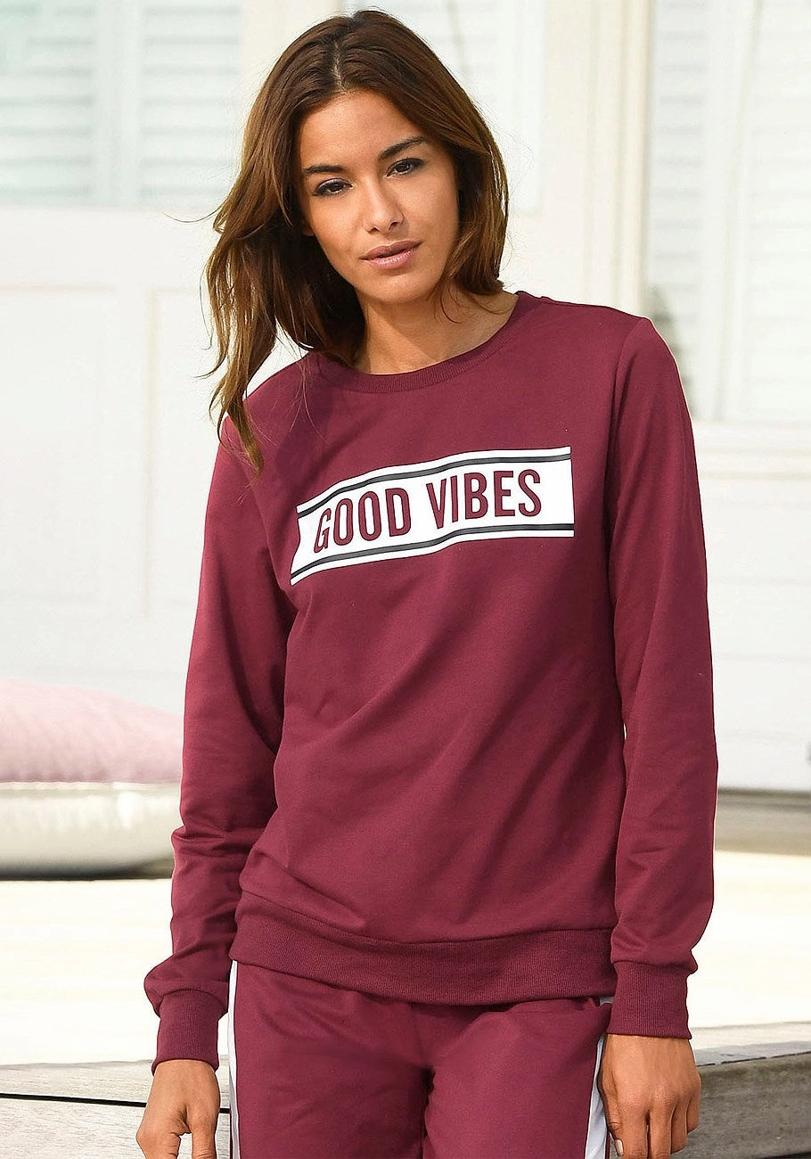 LASCANA Women's Good Vibes Sweatshirt