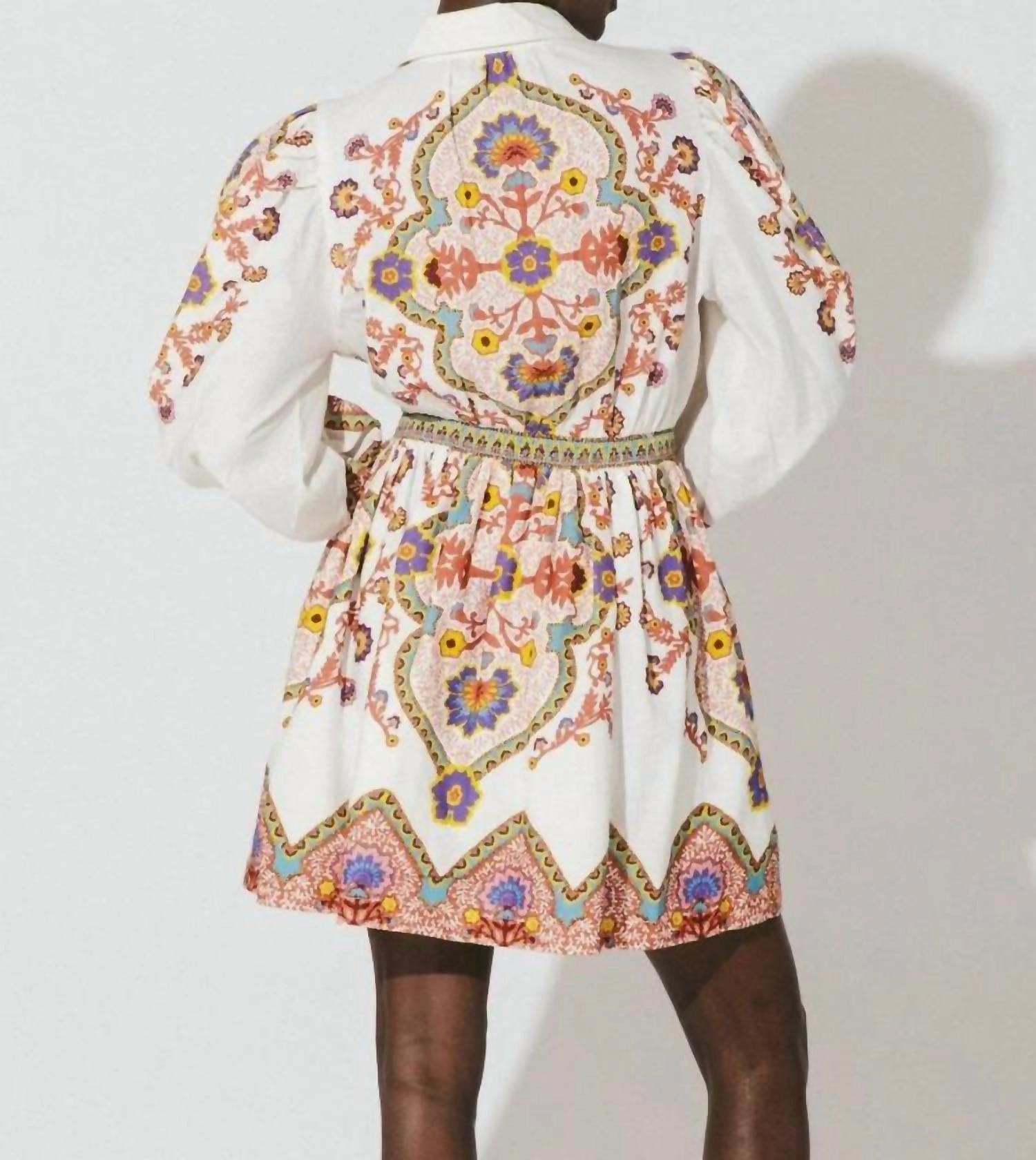 Leigh Mini Dress In Lagos Print