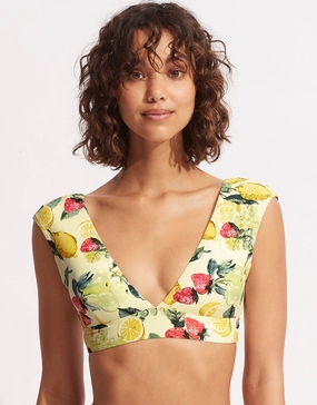 Lemoncello Cap Sleeve Bikini Top - Lemoncello Seafolly - Seafolly bikinis sale