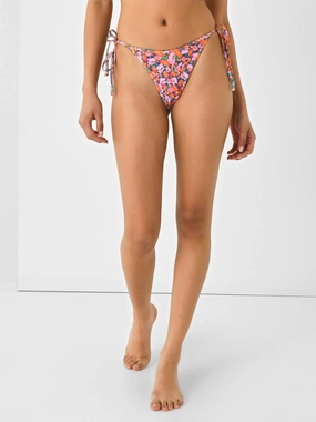 Levy Bikini Bottom In Positively Poppies Swim Womens - bandeau bikinis clearance
