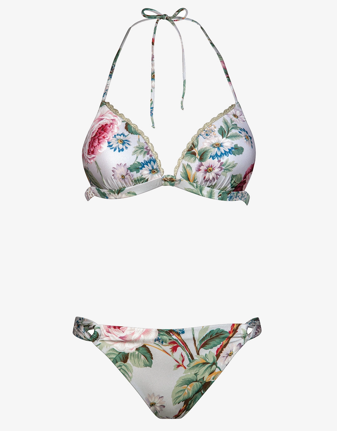 Liaison Triangle Bikini Set - Silver Rose Maryan Mehlhorn - Maryan Mehlhorn dresses