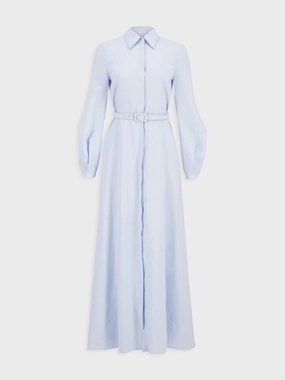 Light Blue Breton Maxi Shirtdress cocktail dresses cheap