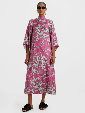 Lilium Purple Waterfall Midi Dress wedding dresses promo