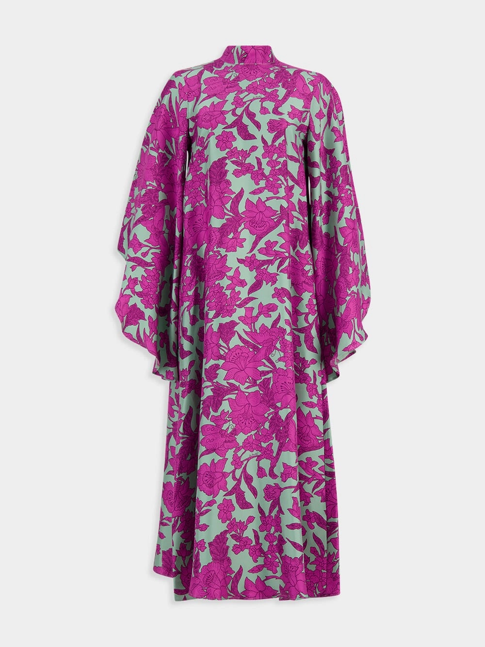 Lilium Purple Waterfall Midi Dress