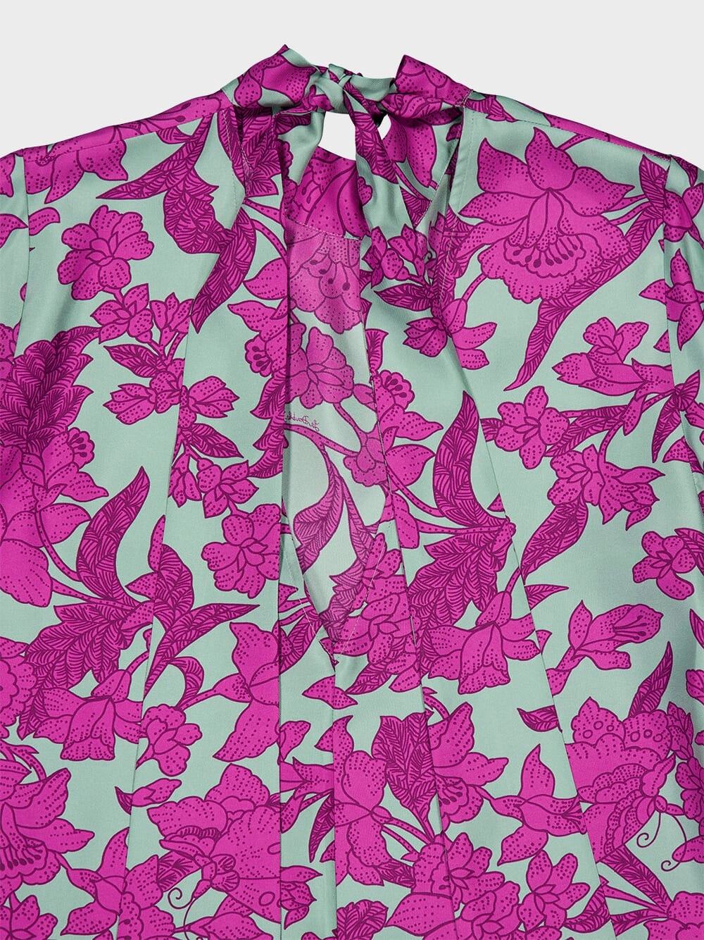 Lilium Purple Waterfall Midi Dress