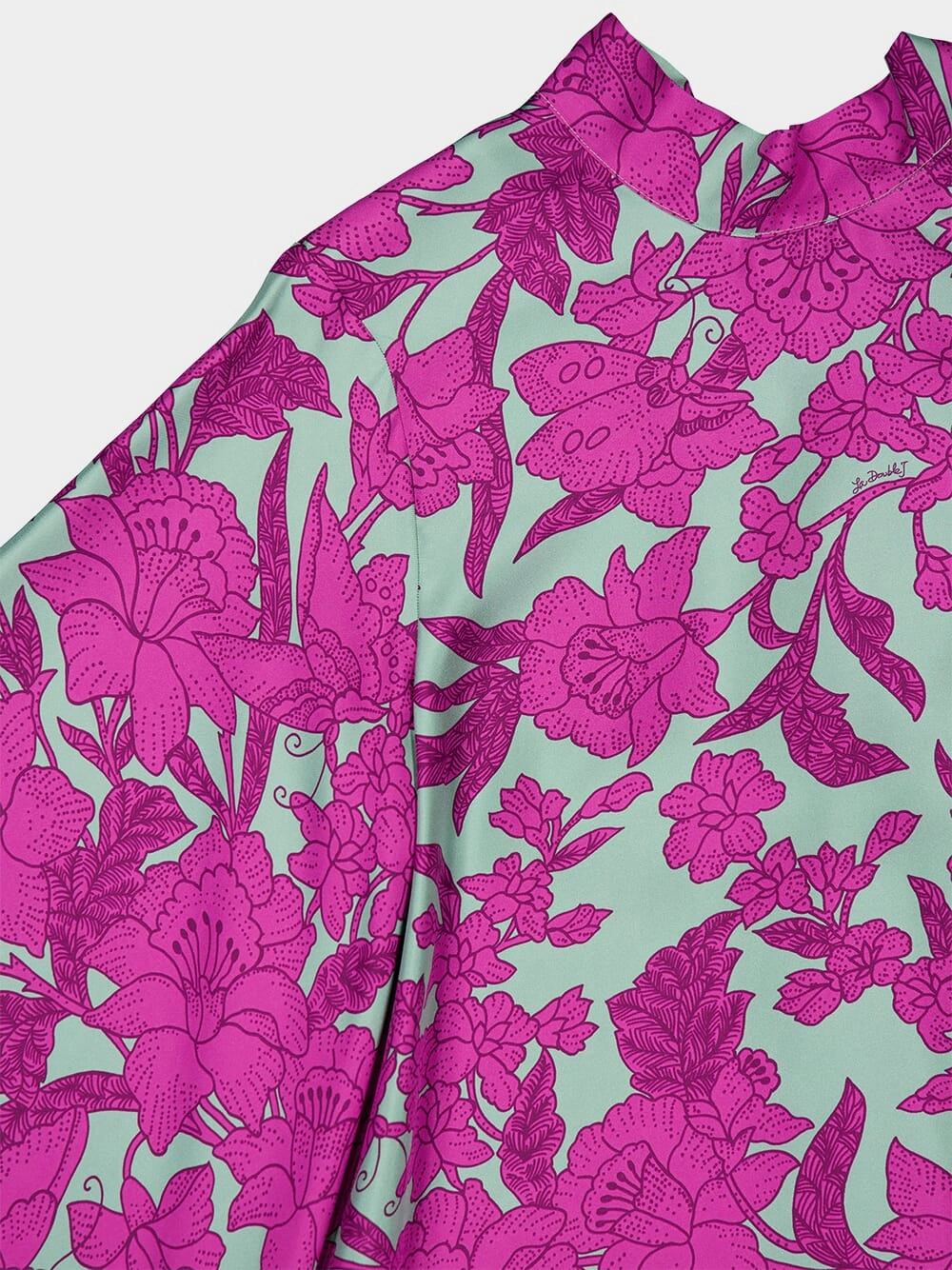 Lilium Purple Waterfall Midi Dress