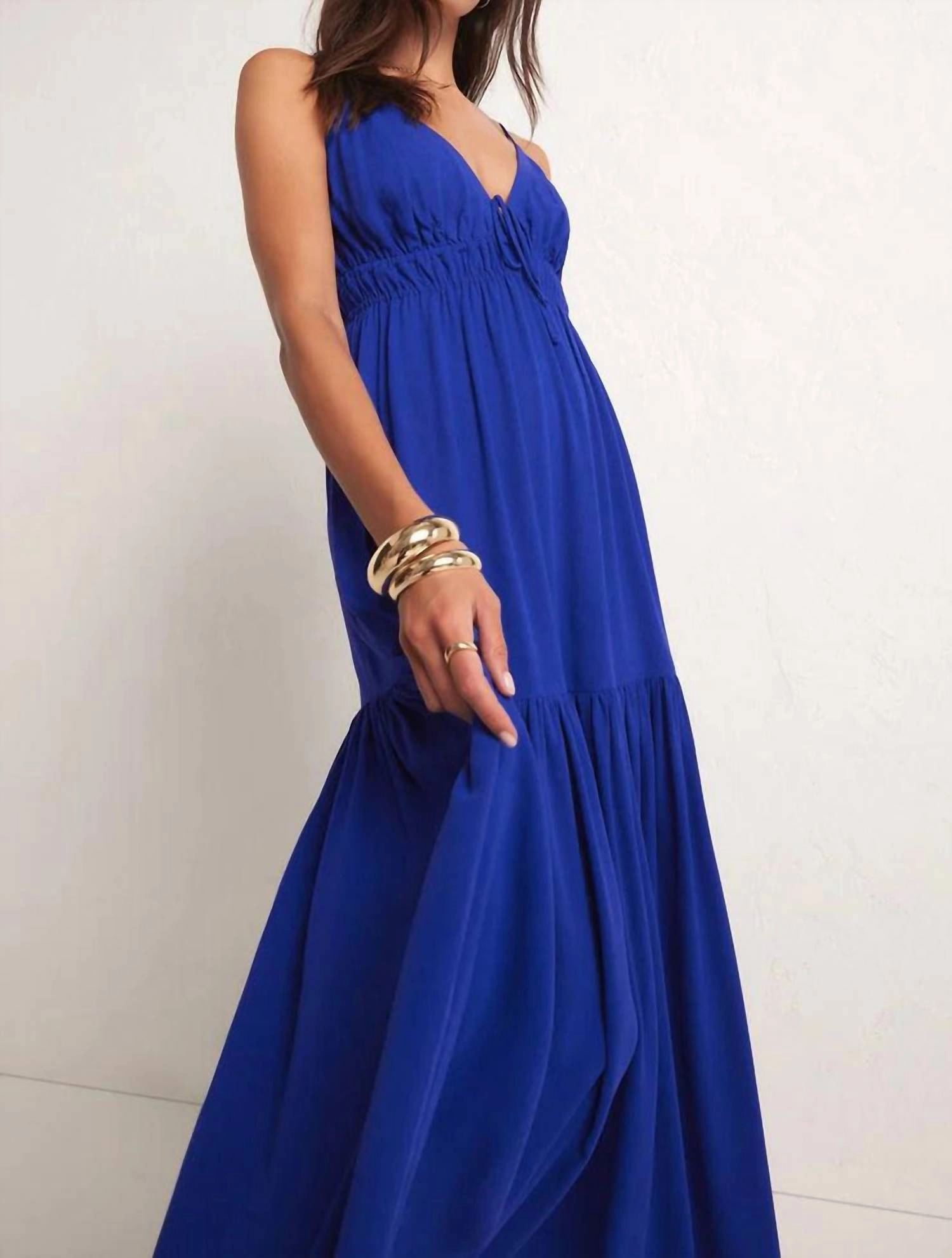 Lisbon Maxi Dress In Palace Blue