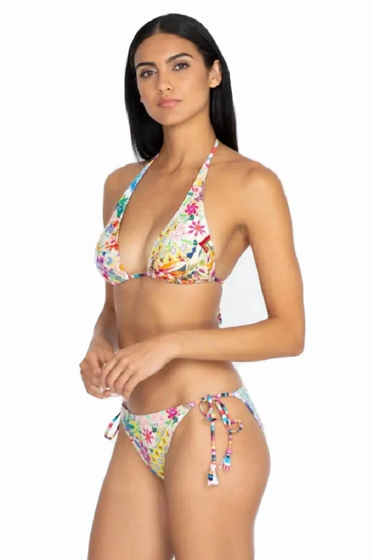 Locita String Bikini Bottom In Multi Swim Womens - high-neck bikinis cheap