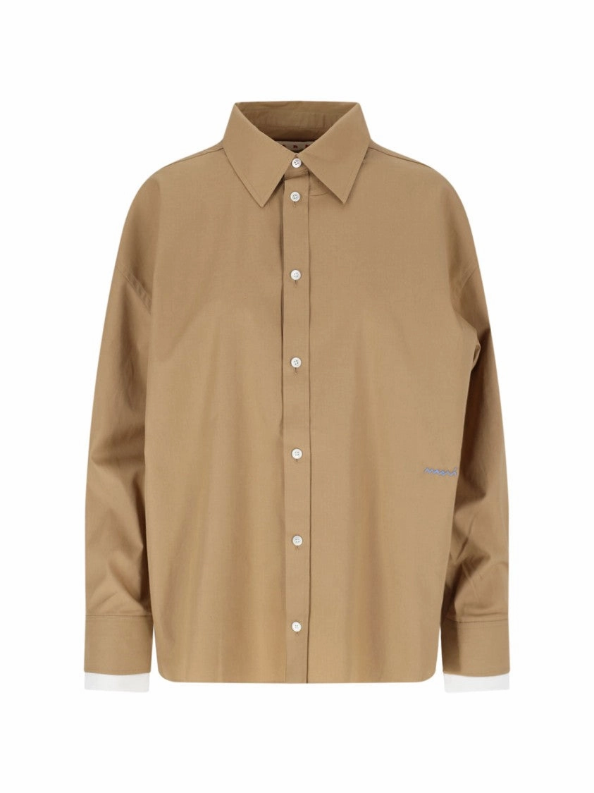 Logo Shirt  Beige